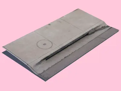 Storm Drain Curb-3D Scan 3D model