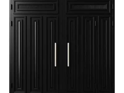 Gate black loft 02 3D model