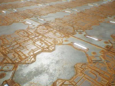 PBR Sci-Fi Spaceship Texture 44 Low-poly 3D model