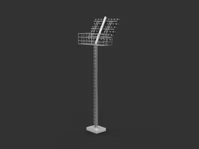 Rounded Stadium light 3D model
