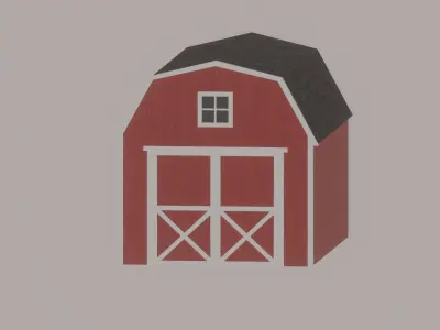 Barn Shed 3D model
