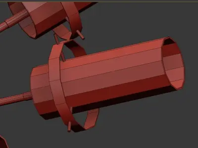 Brass and Satin Glass 3D model