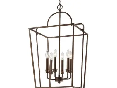 Khaleesi Light Lantern Geometric Chandelier - 2 Colour 3D model