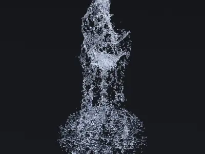 Animated Fountain 3  3D model