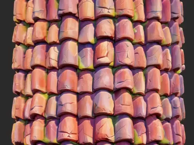  Stylized Roof Seamless Texture Texture