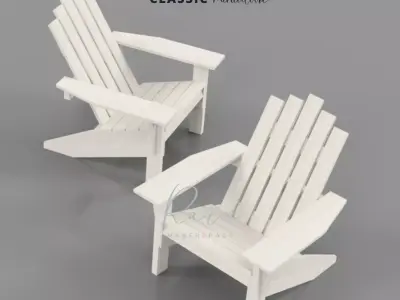 ADIRONDACK CHAIR Dollhouse Miniature 3D print model