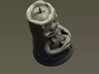 Meltwick the Grin Candle 3D print model