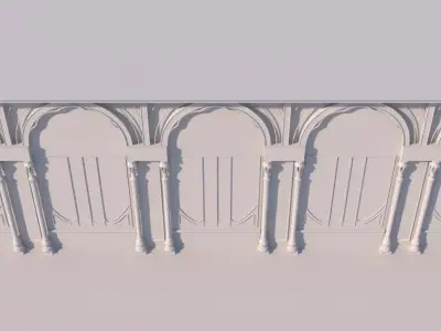 Modern Wall Panel 3D model