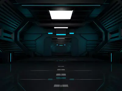 Sci Fi Corridor 3D model