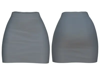 Women Full Scientist Lab Outfit Low-poly 3D model