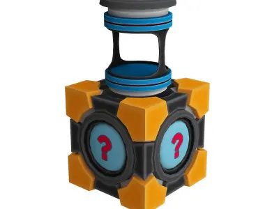 Box and capsule animation 3d model Low-poly 3D model