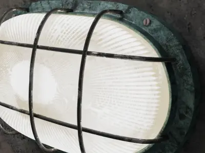 PBR Game ready Bulkhead- Weathered  Free low-poly 3D model