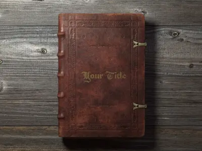  Old Incunable Book Rigged with 8K PBR Textures Low Poly 