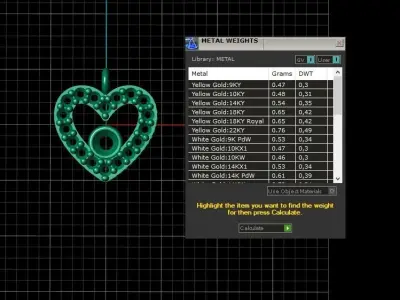  Collection Heart 9 Pendant 3D print model