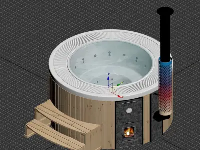 Jacuzzi showers 3D model