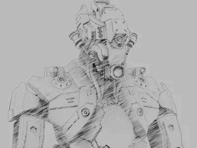 Mecha or Robot Scifi inspired  3D model