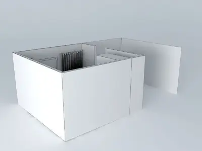 live house with bars on windows Free 3D model