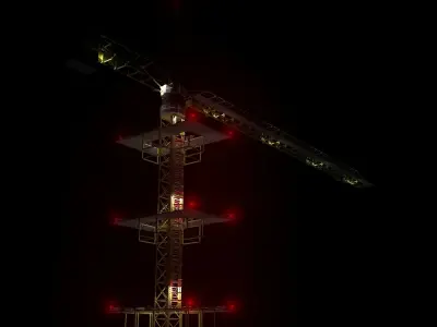 Crane light Free 3D model