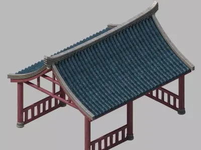 Game Building - Gazebo 2709 3D model