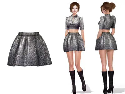 Flirty Skirt Low-poly 3D model