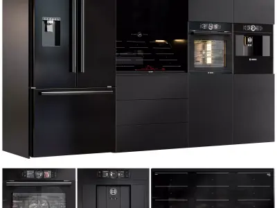 bosch kitchen appliances Low-poly 3D model