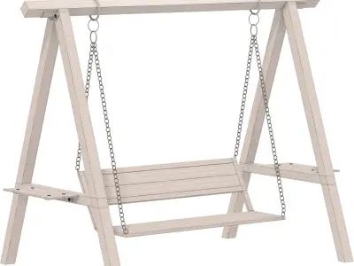 Garden Swing 02 3D model