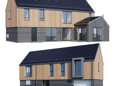 Modern house v36 3D model