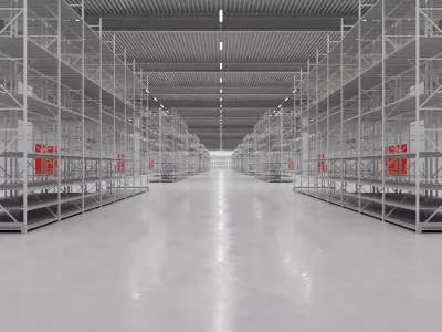 Warehouse Interior 6 Low-poly 3D model