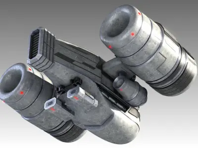 SciFi Spaceship 3D model