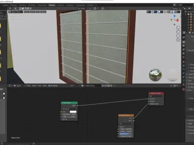 Nako window Low-poly 3D model