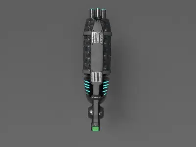 Sci-fi  Hand Cannon   Low-poly 3D model