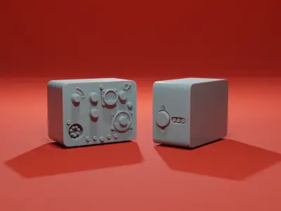 Radio Monitor Servers Tech Sci-Fi scatter terrain greebles 3D print model