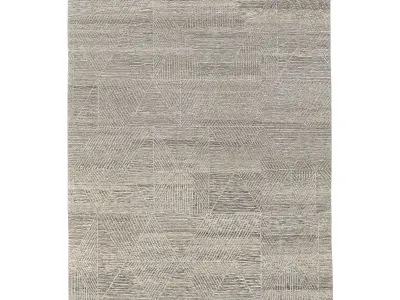 VARUSHA HAND-KNOTTED WOOL SILK RUG gr 3D model