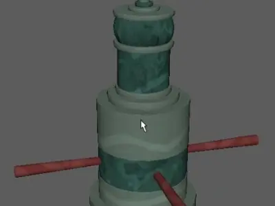 Crystal Statue 3D model