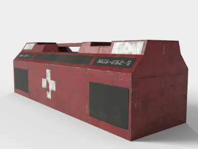 Sci-fi Medic Box Low-poly 3D model