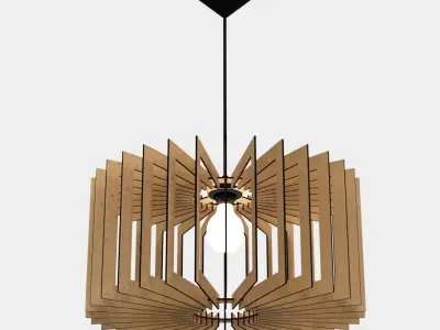 CEILING LIGHT LAMP 3D PRINT AND LASER CUT FILES MODEL 7 3D print model