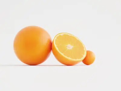 Food Photography Oranges 3D model