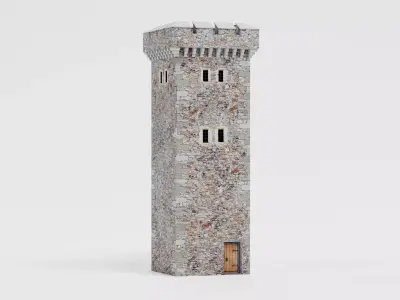 -Medieval Tower V2- 3D model