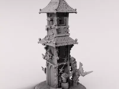 medieval house 3D print model