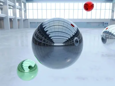 HDRI - Industrial Hall Interior 1 Texture