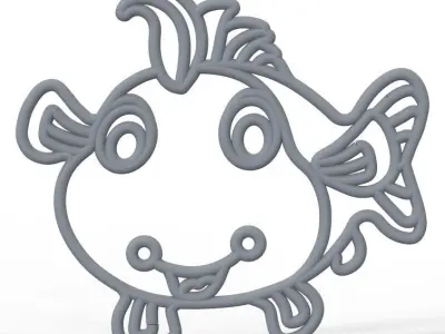 Aqua Feeder Clown Fish-01 3D print model