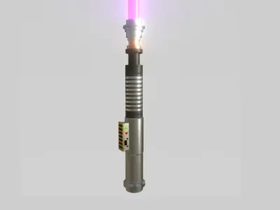 Star Wars Lightsaber 03 Pink - SciFi Character Weapon Low-poly 3D model