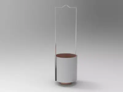 Chene Oil Lamp Low-poly 3D model