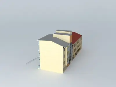 Riga, Senchu ​​street 7 9 Free 3D model