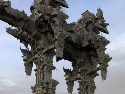 District 10 Mothership Design 3  3D model