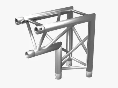 Triangular Truss Corner Junction 107 Free 3D model