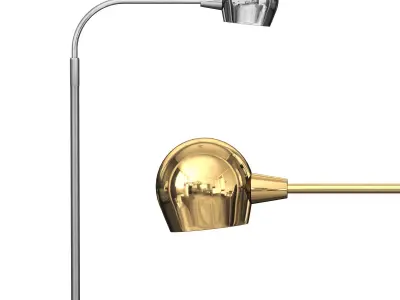 Sergio Asti Candle Floor Lamp 1960 3D model