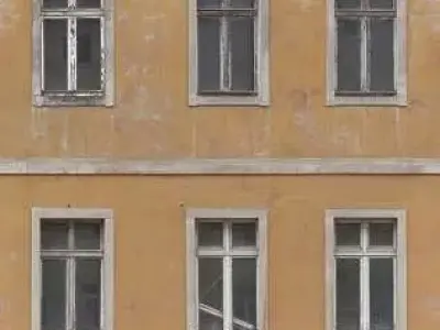 trtygetr windows of building in budapest 3D model