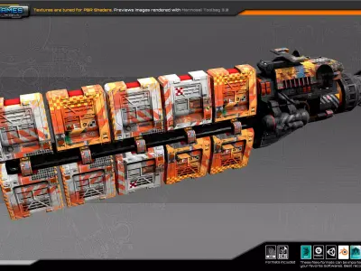 FEDERATION Freighter GB2 Low-poly 3D model