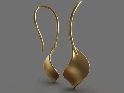 Light fashion earrings 3D print model